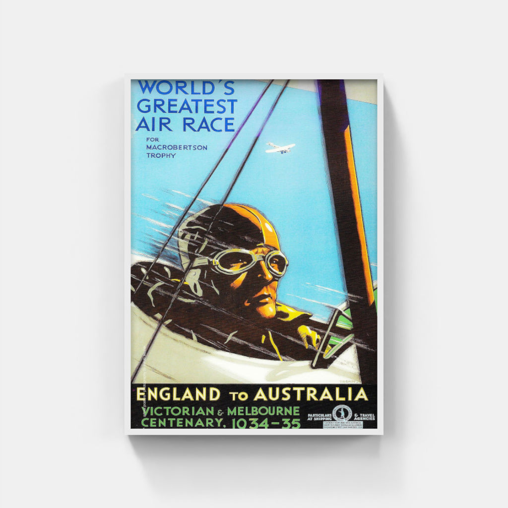 The England-Australia Air Race poster