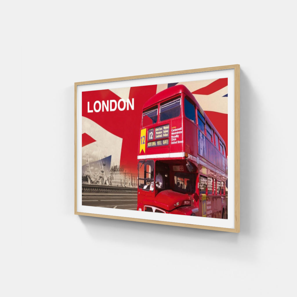 London Bus poster