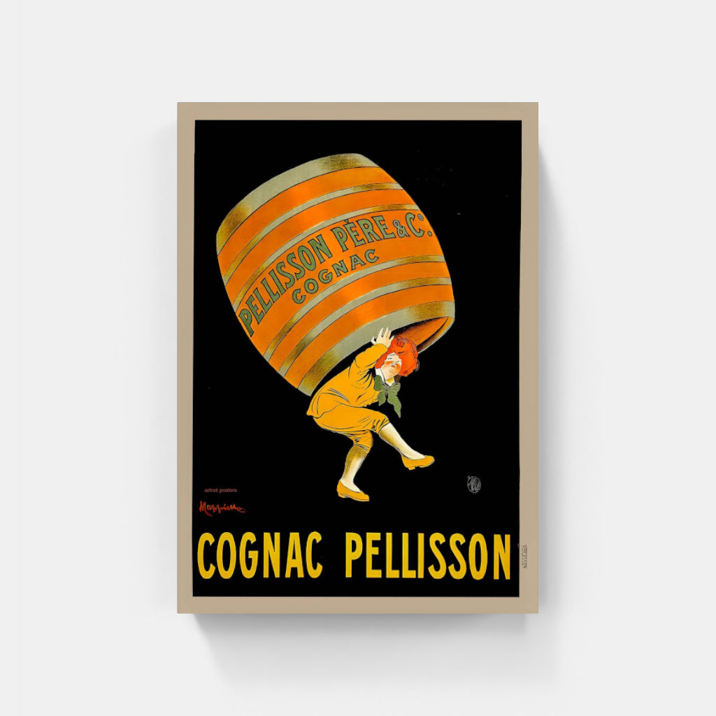 Cognac Pellison retro poster