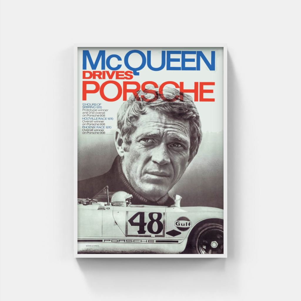 Porsche Steve McQueen poster