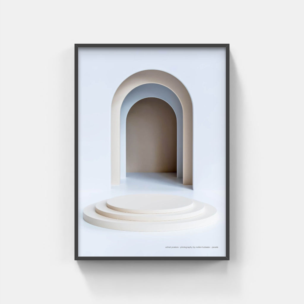 A Symmetry of Arches - architectural poster