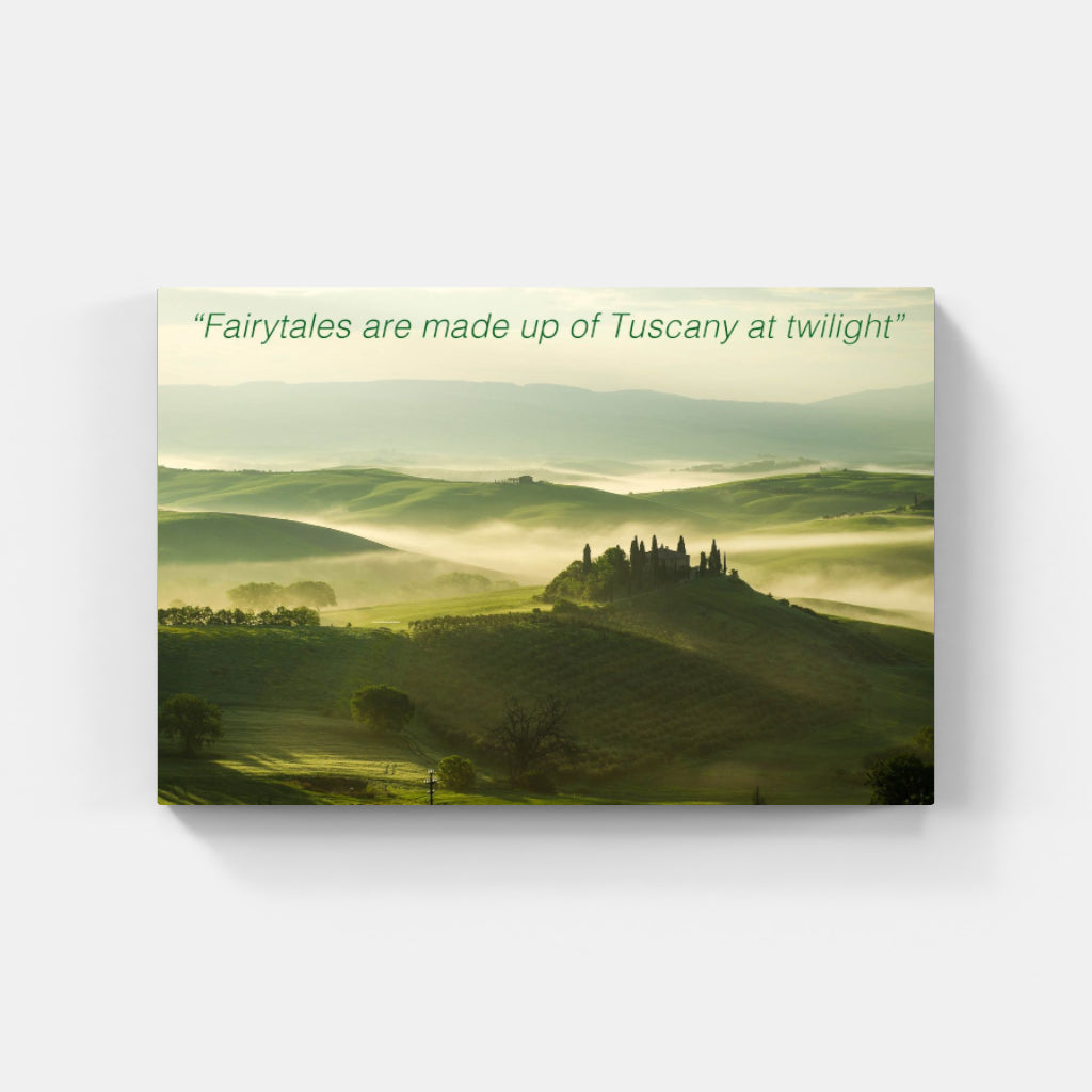 Tuscany fairy tale poster