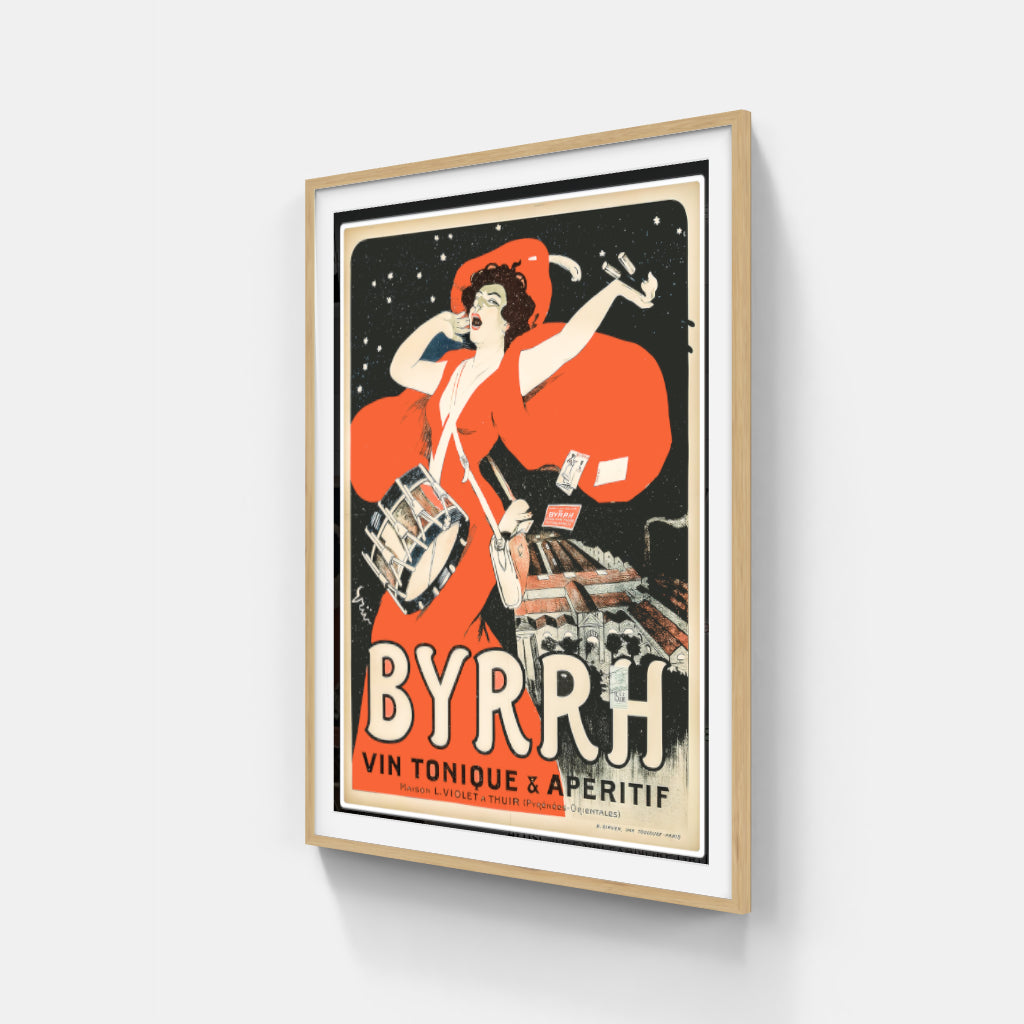 Byrrh apéritif retro poster