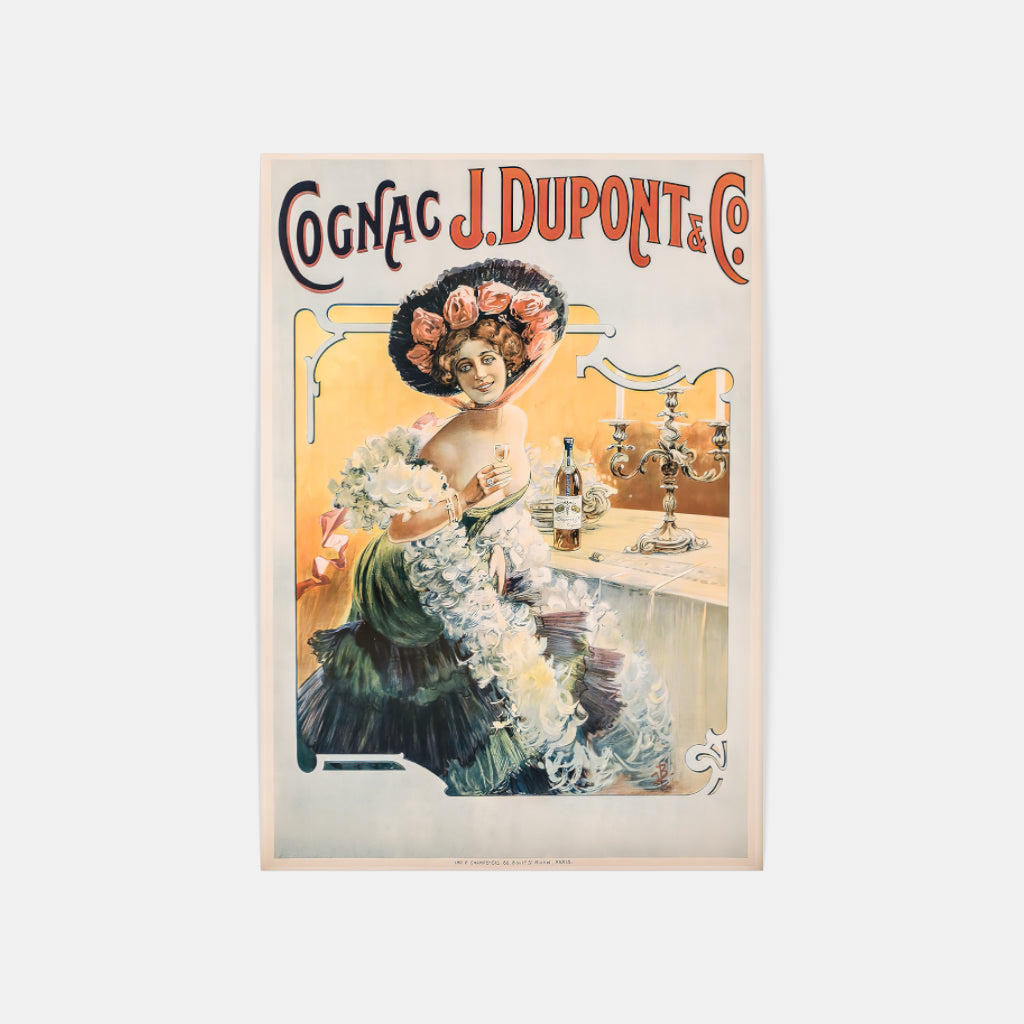 Cognac Dupont retro poster