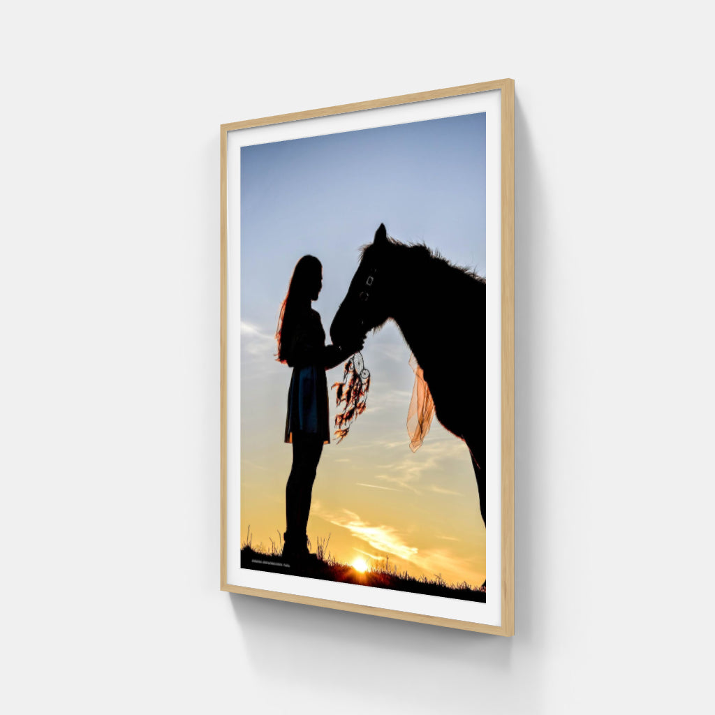 Horse Silhouette poster