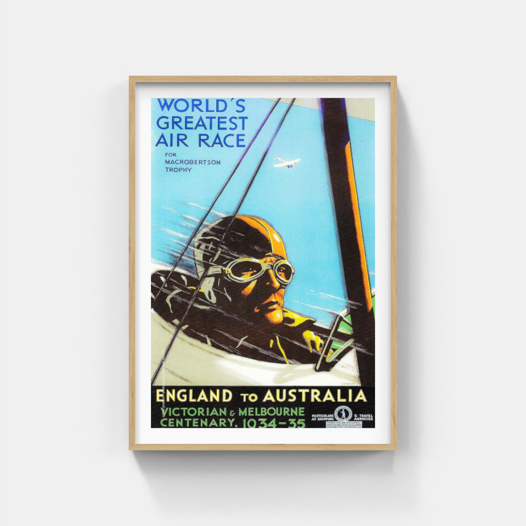 The England-Australia Air Race poster