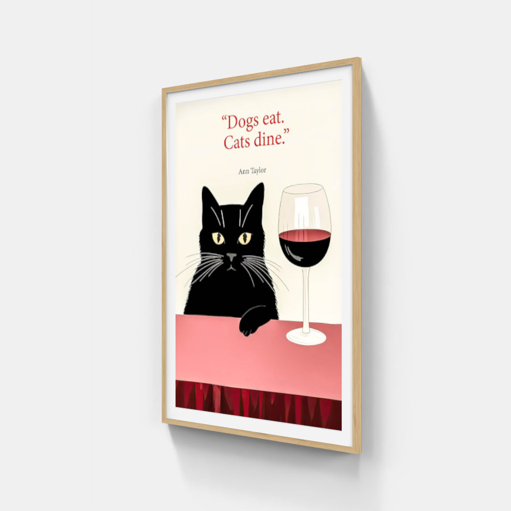 Dogs eat, Cats dine poster