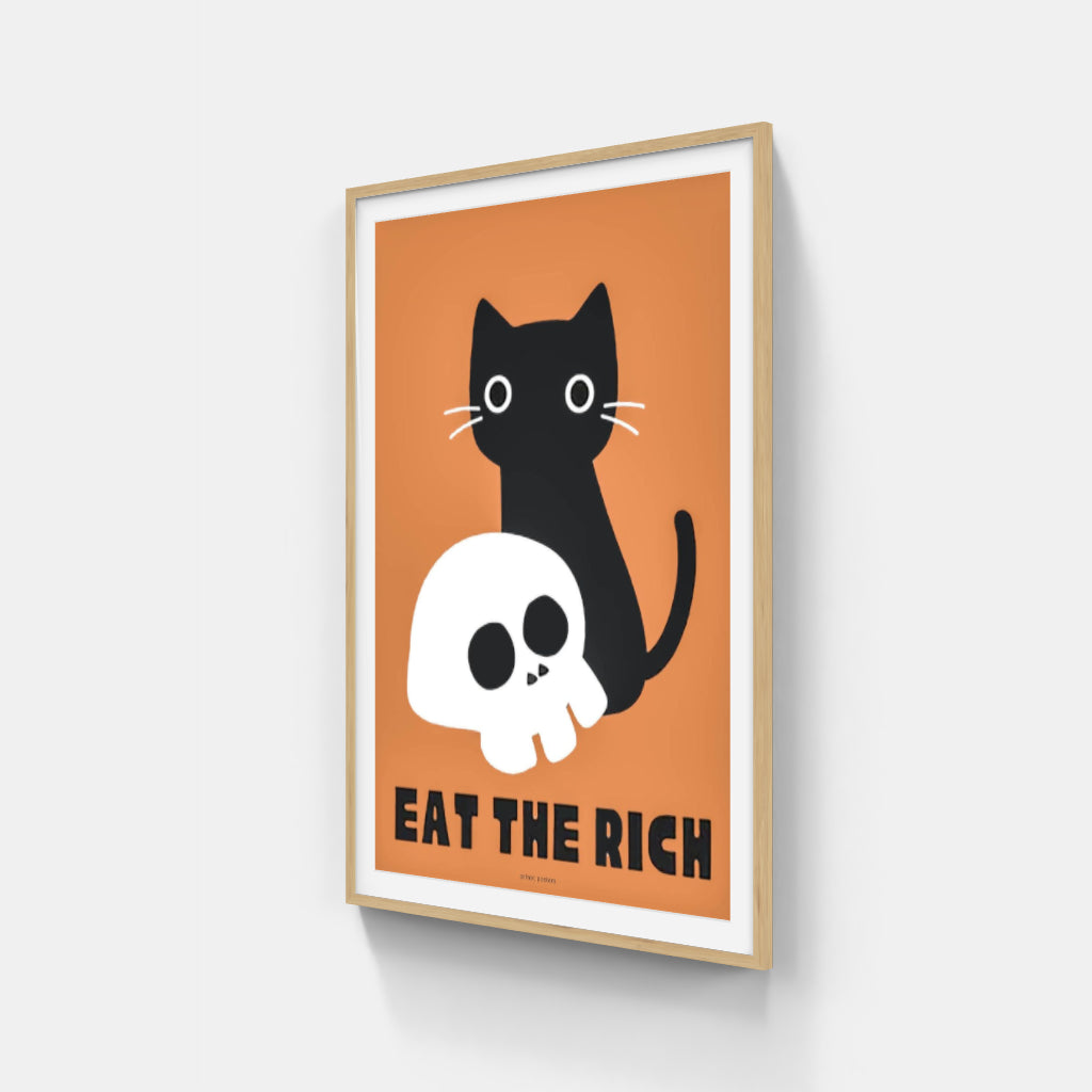 Anti-Capitalist Cat poster