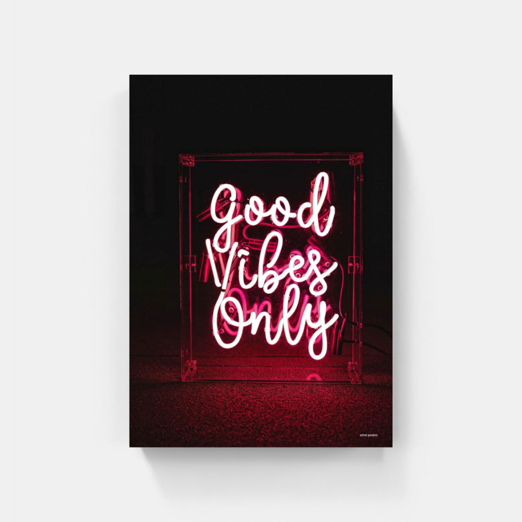 Good Vibes neon poster