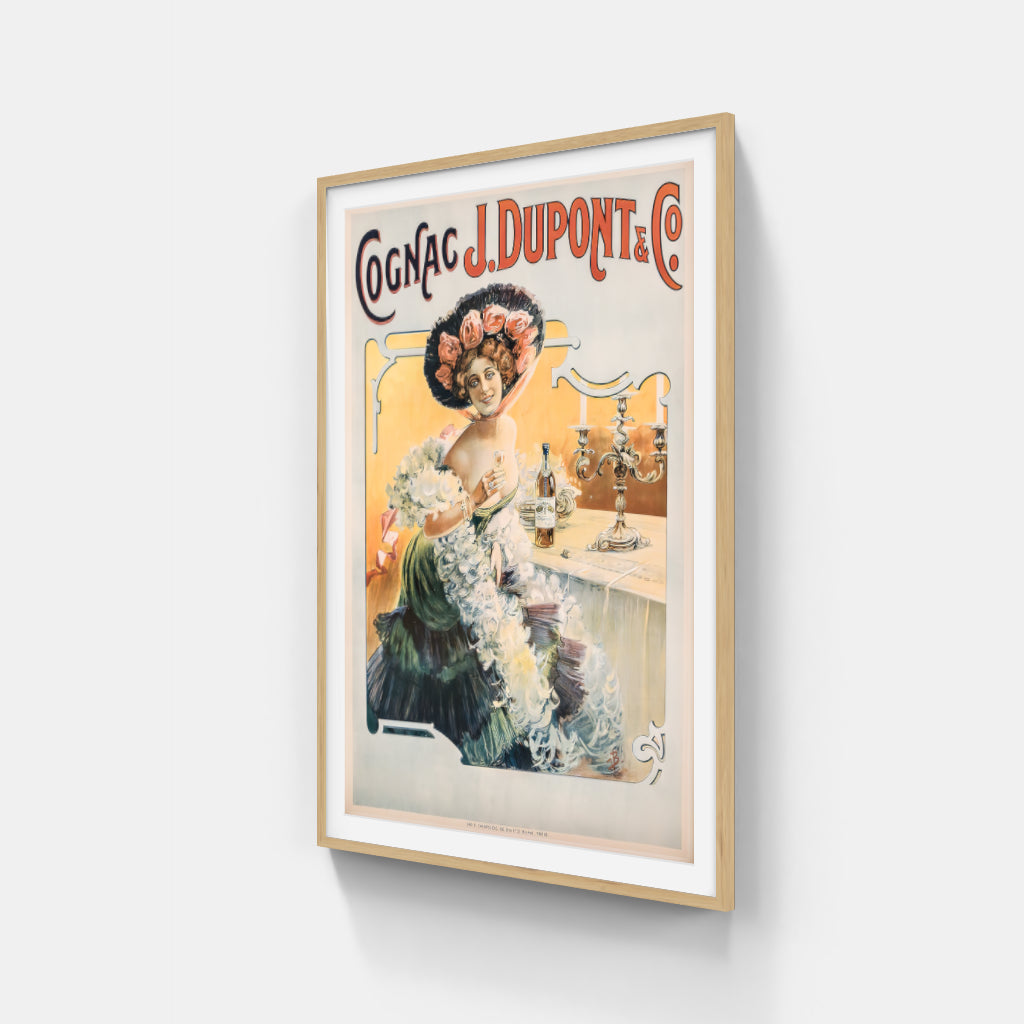 Cognac Dupont retro poster