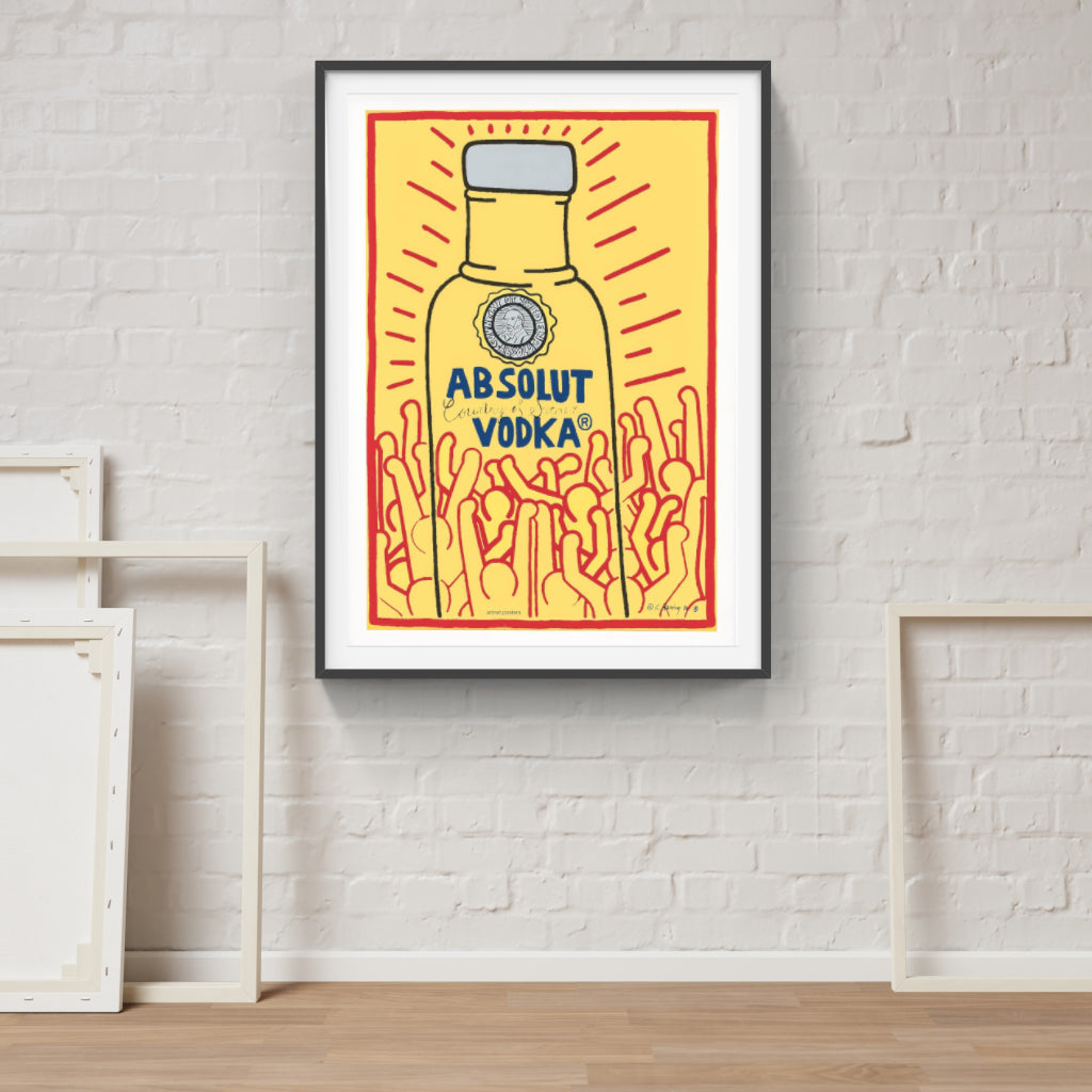 Keith Haring Absolut Vodka poster