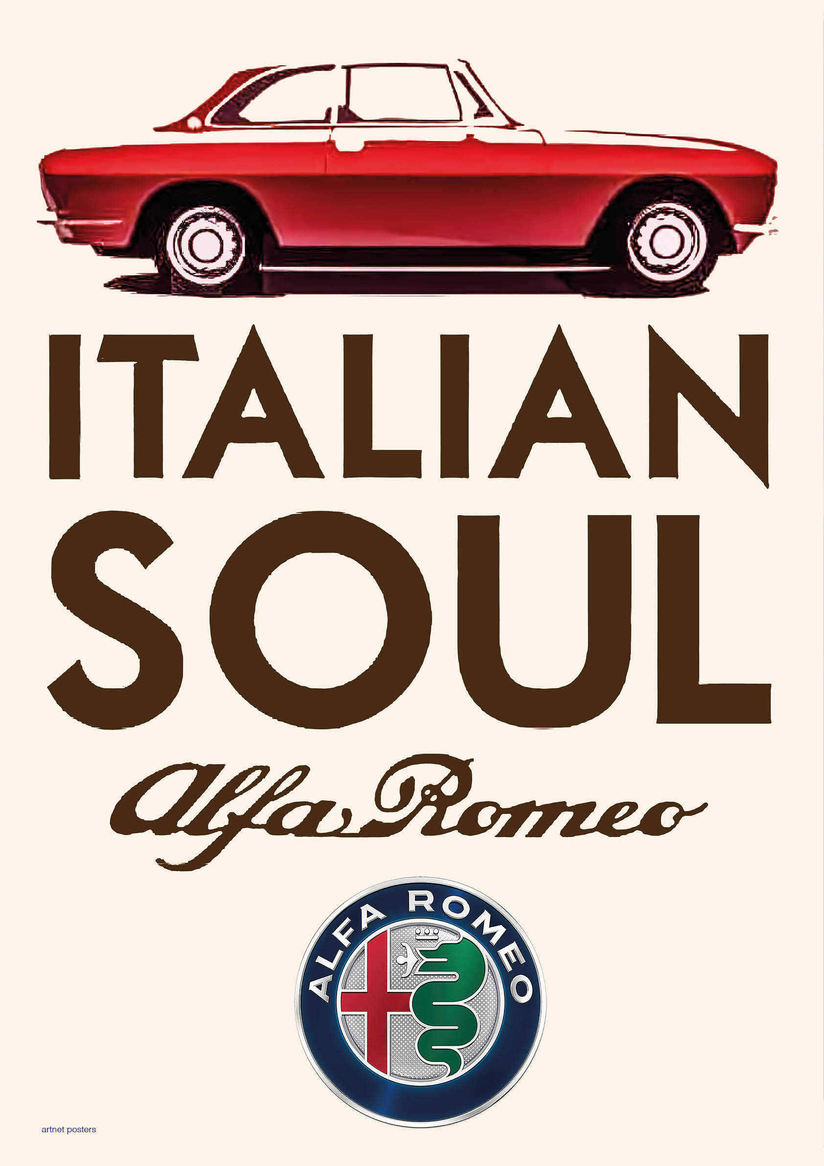 Alfa Romeo GTV car poster