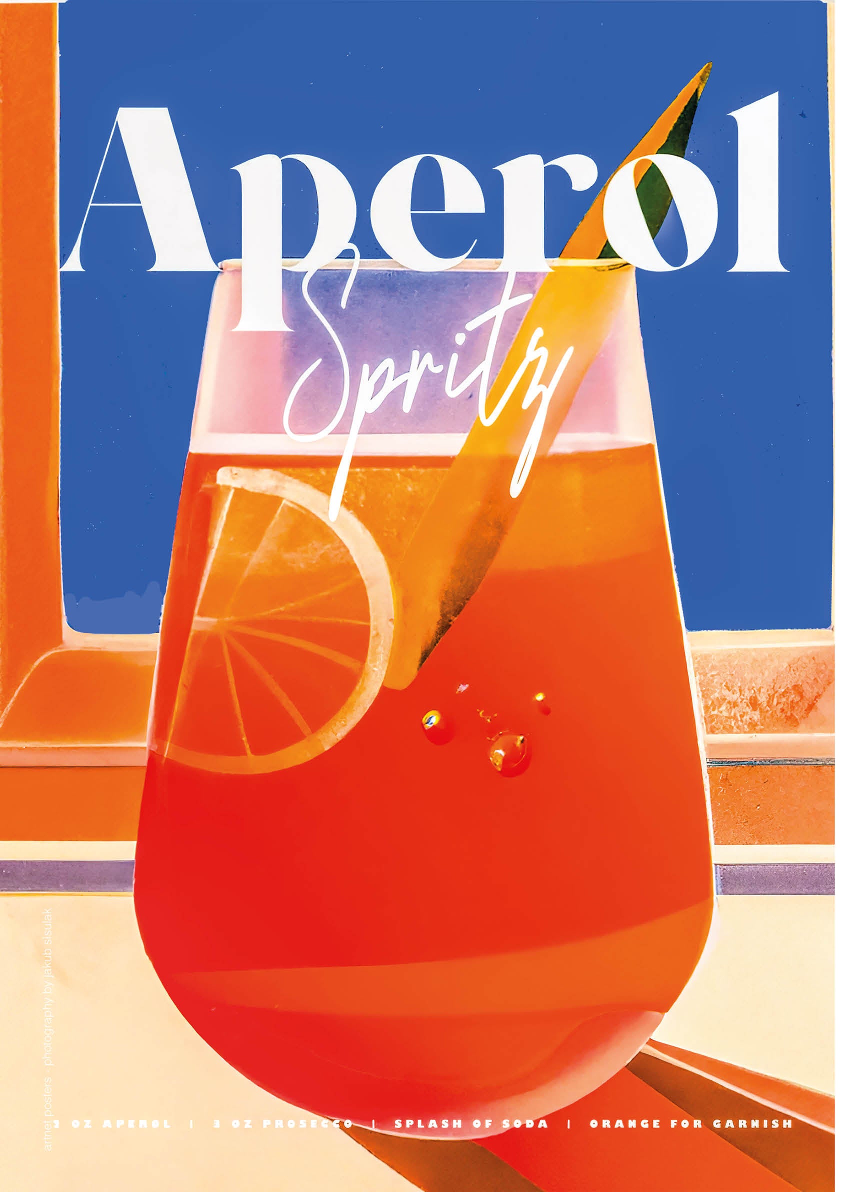 Aperol Spritz retro poster