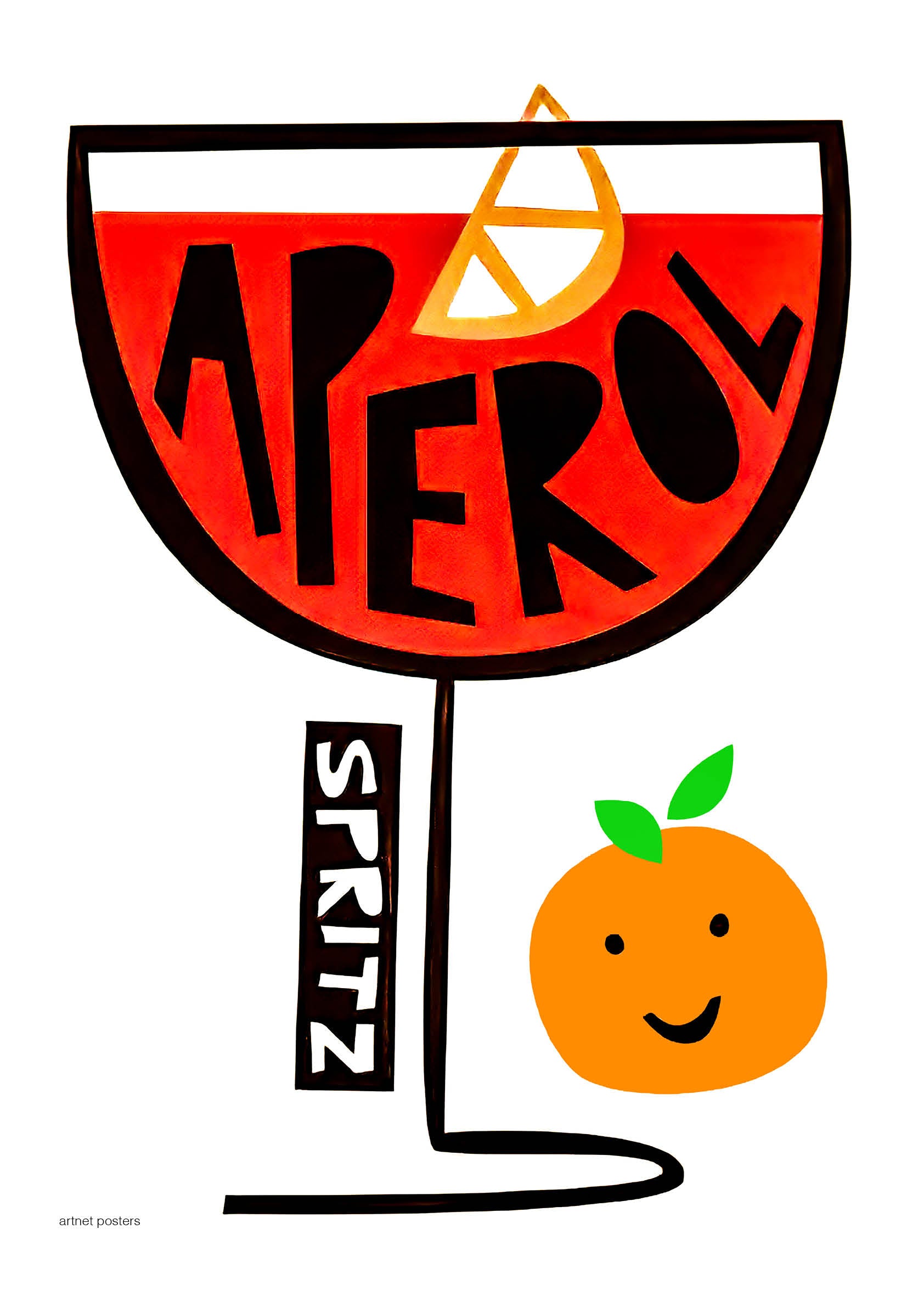 Aperol Spritz retro poster