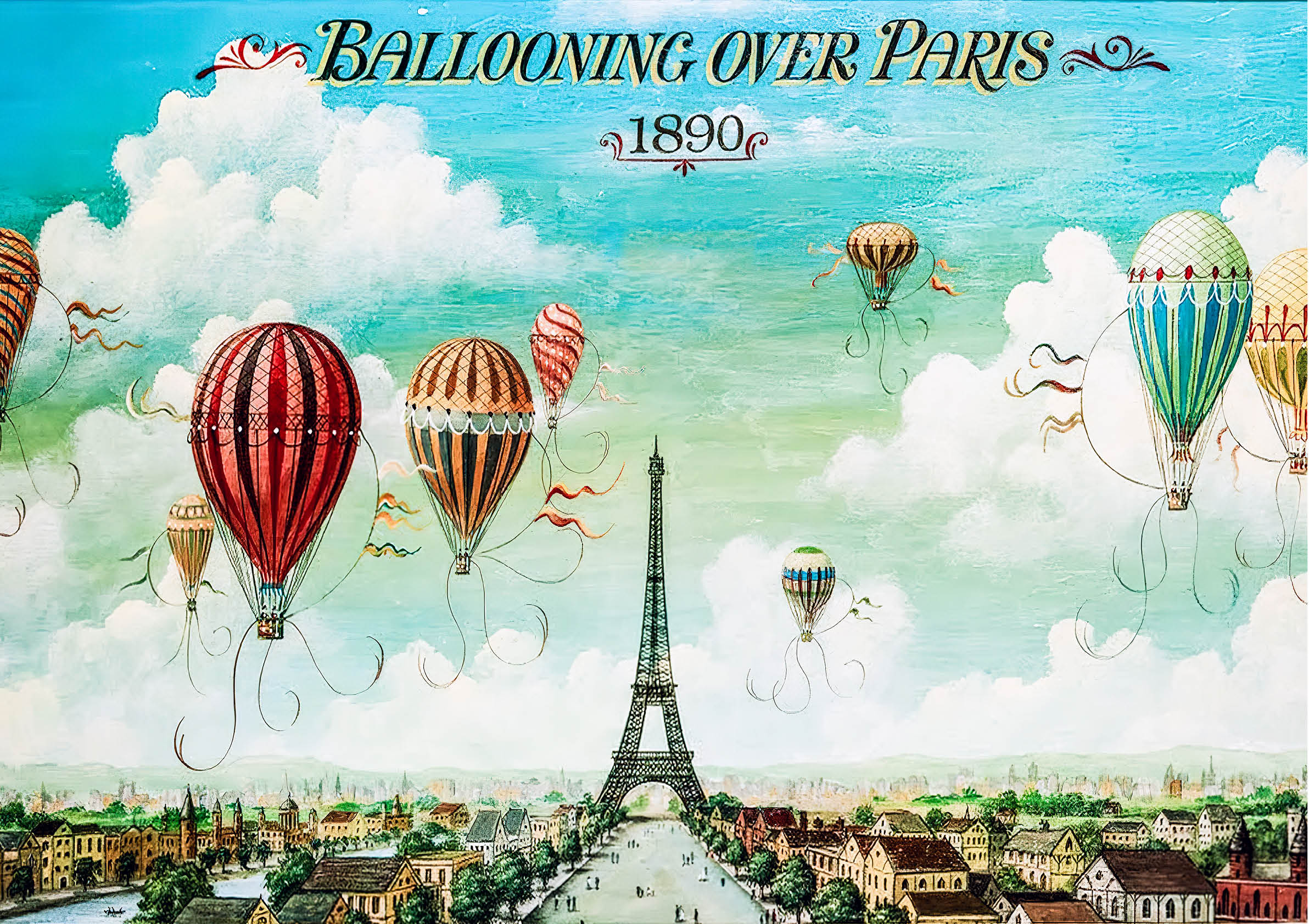 Up, Up and Away ballooning poster