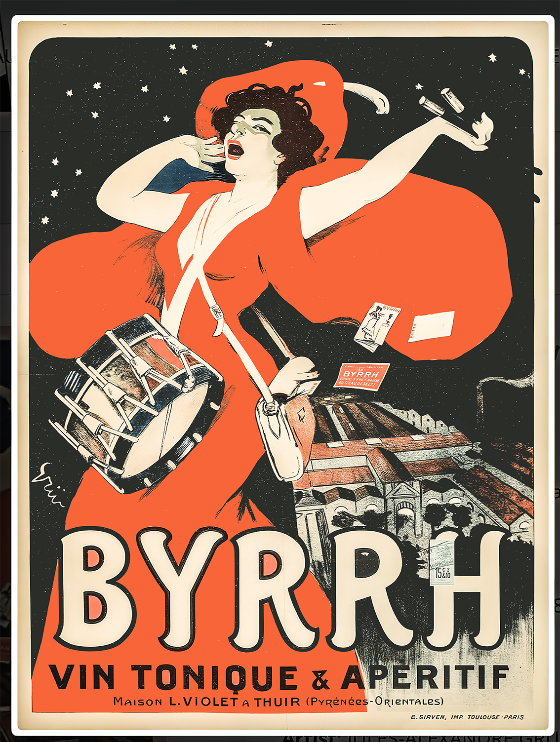 Byrrh apéritif retro poster