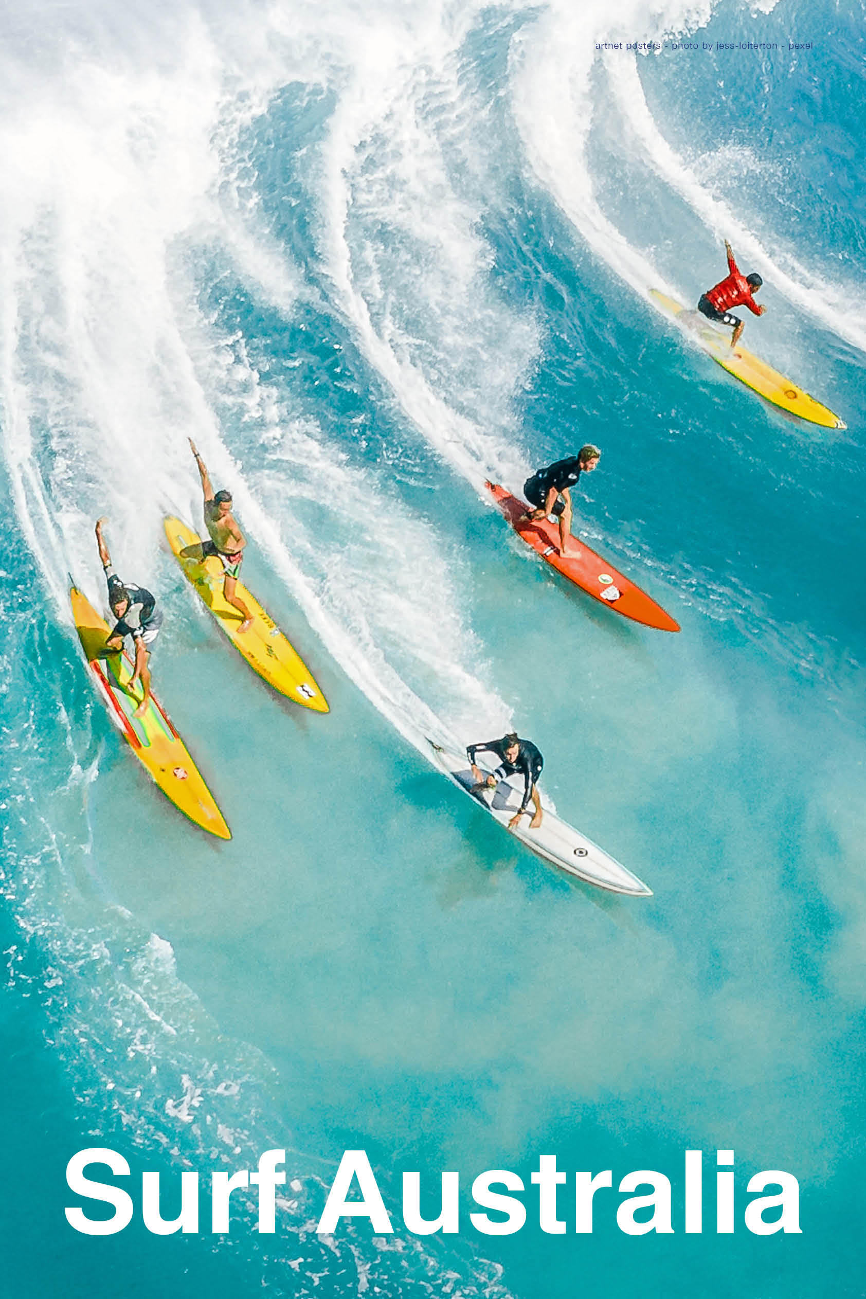 Aussie surf culture poster: a metaphor for life