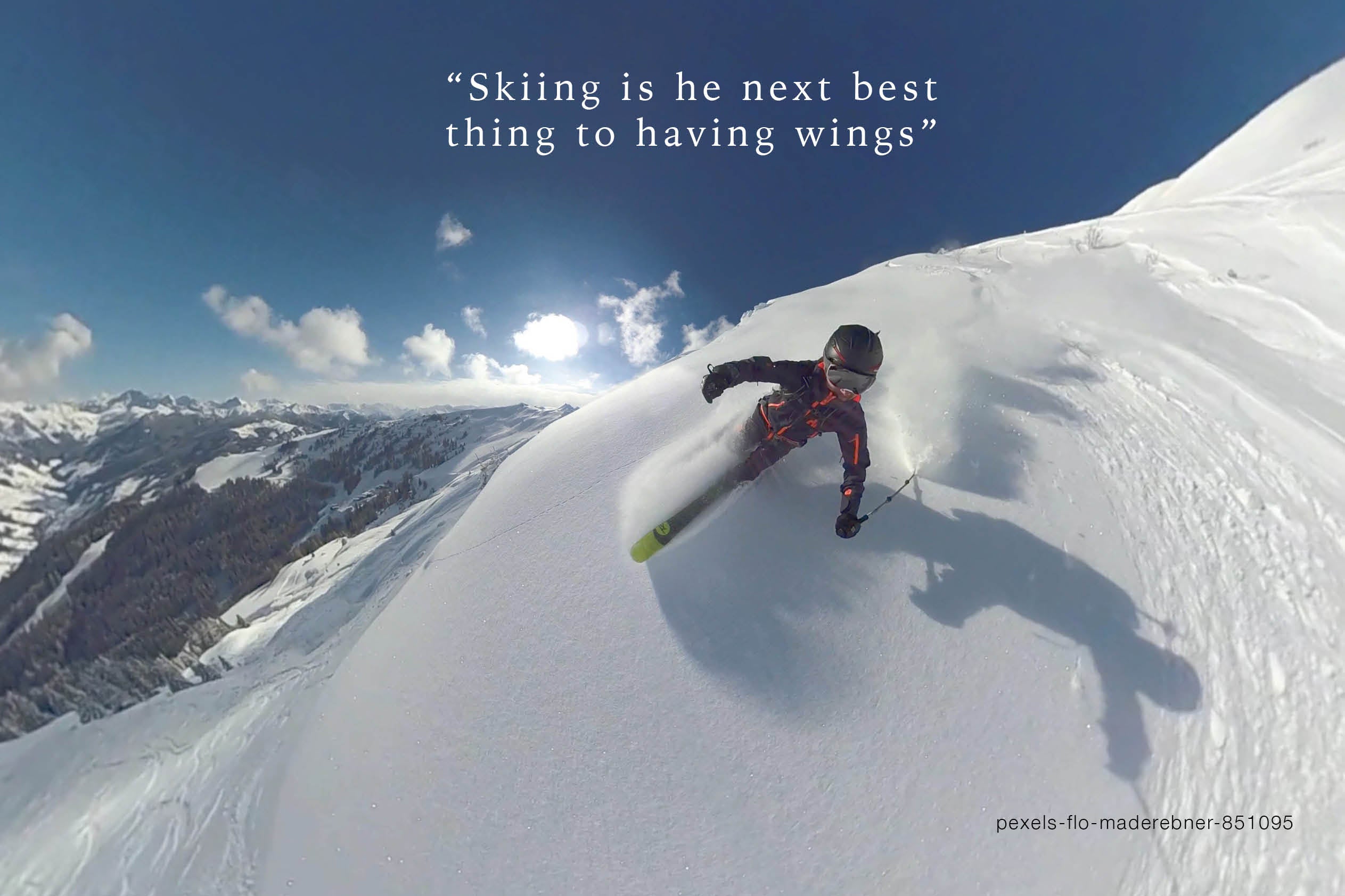 Skiing is Flying poster