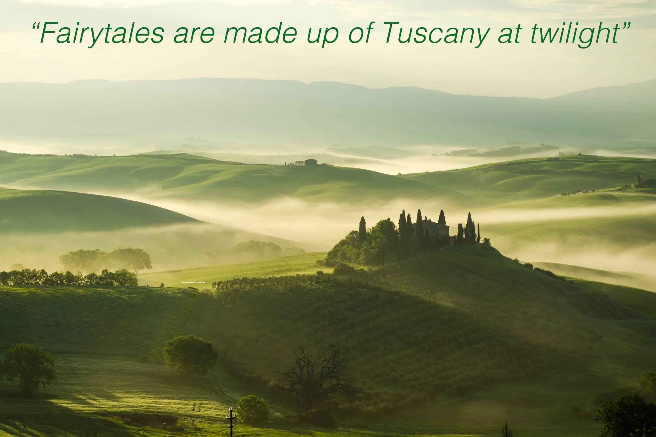 Tuscany fairy tale poster