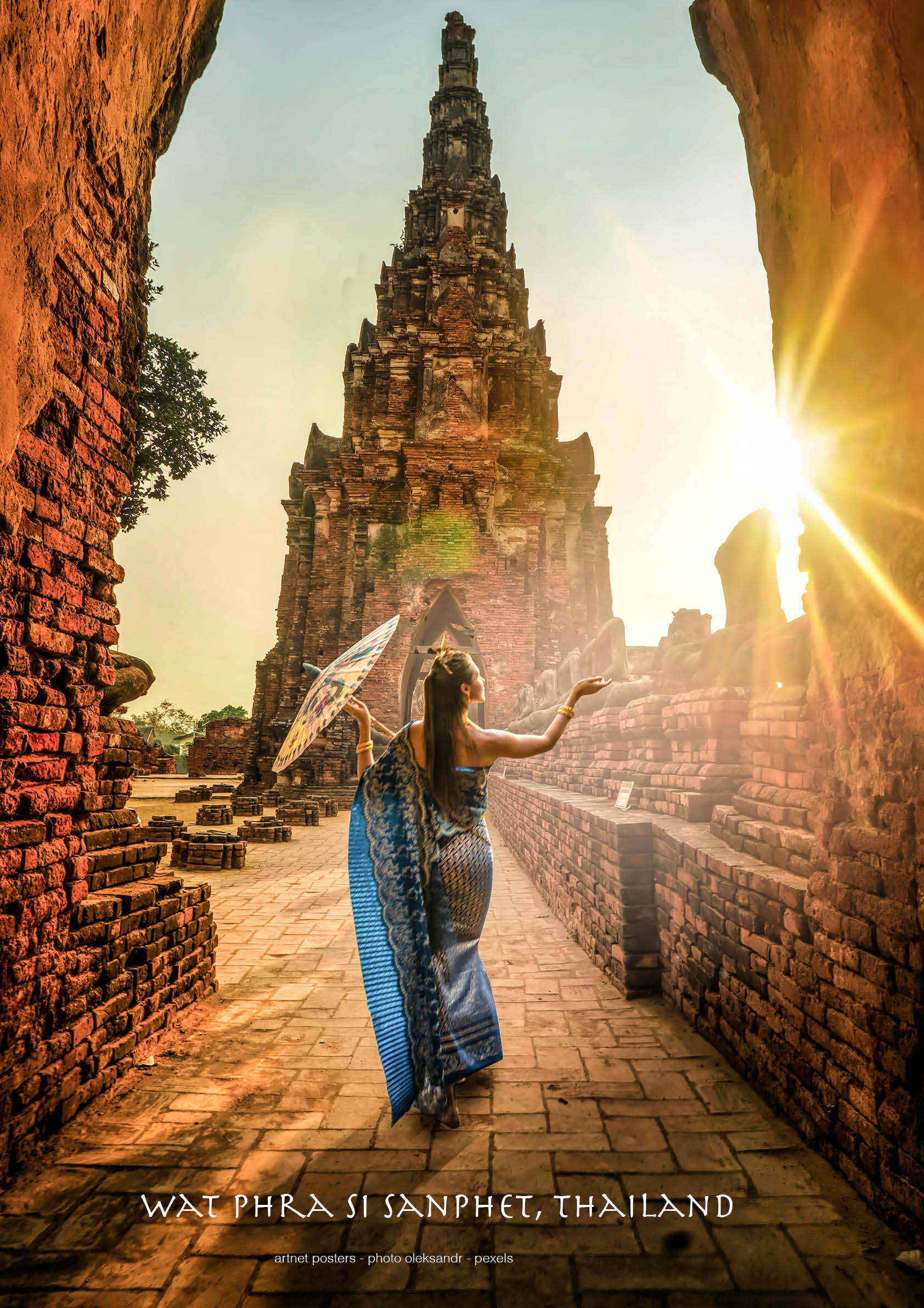 Wat Phra Si Sanphet Thailand poster