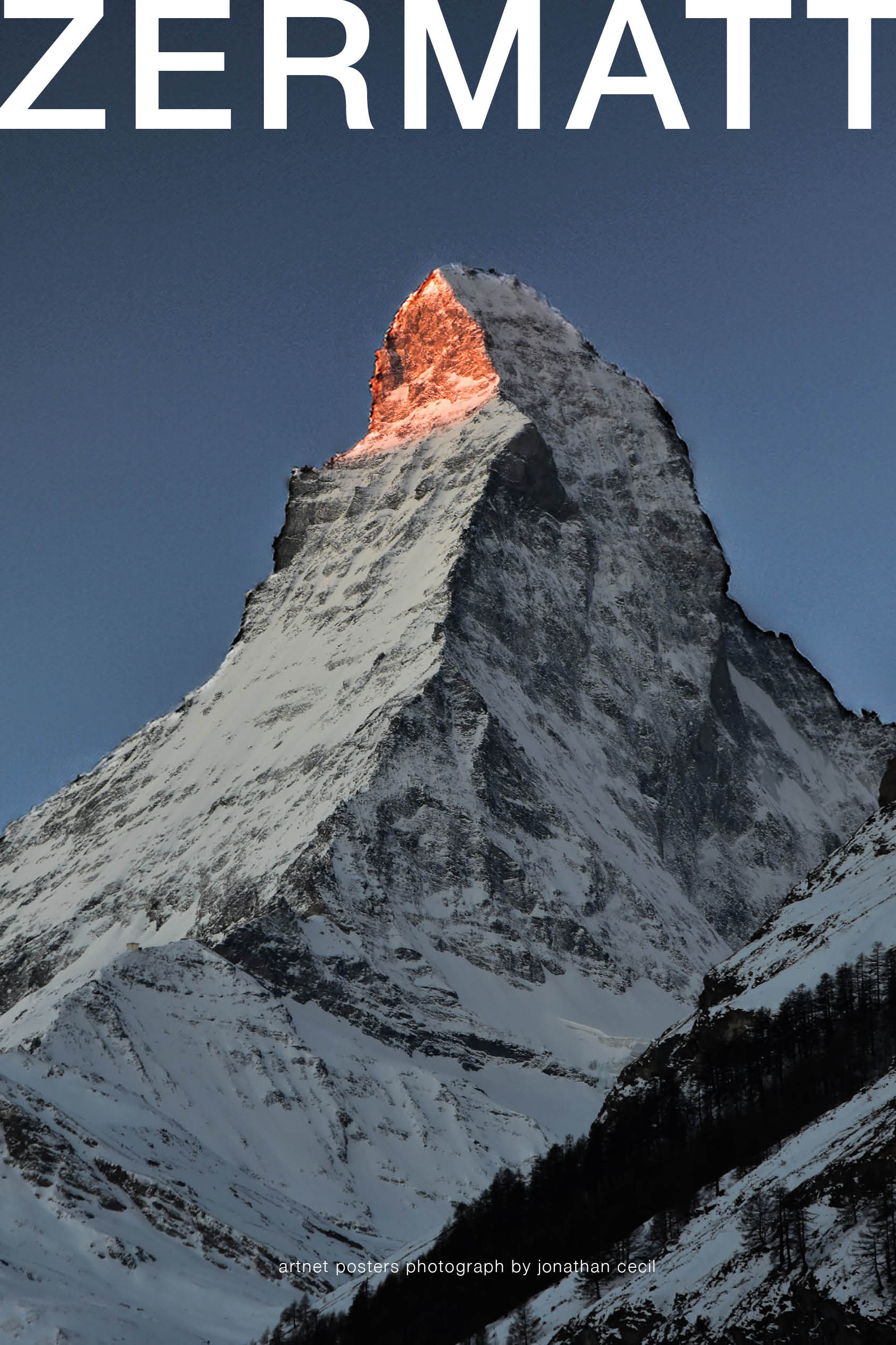 Dawn on the Matterhorn poster