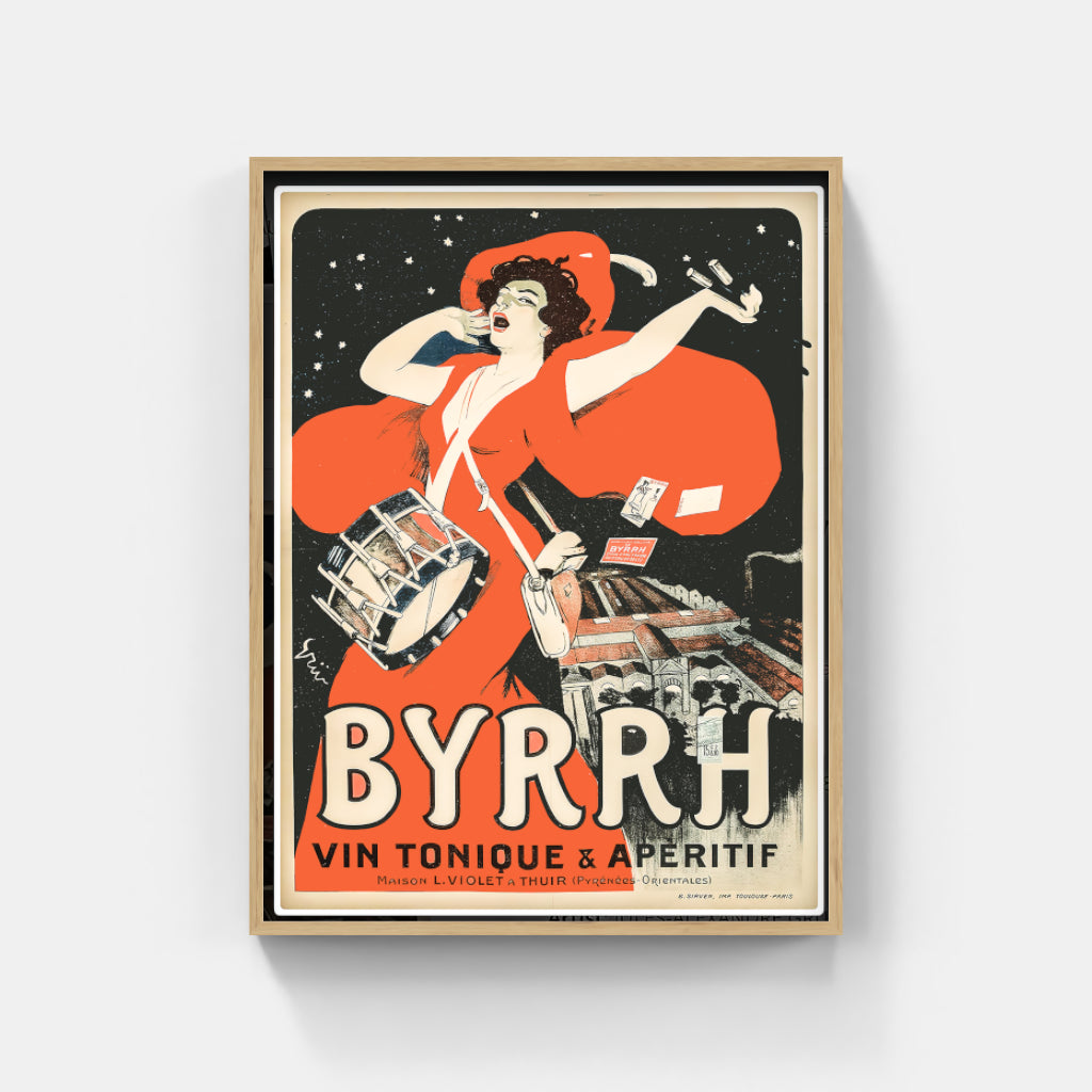 Byrrh apéritif retro poster