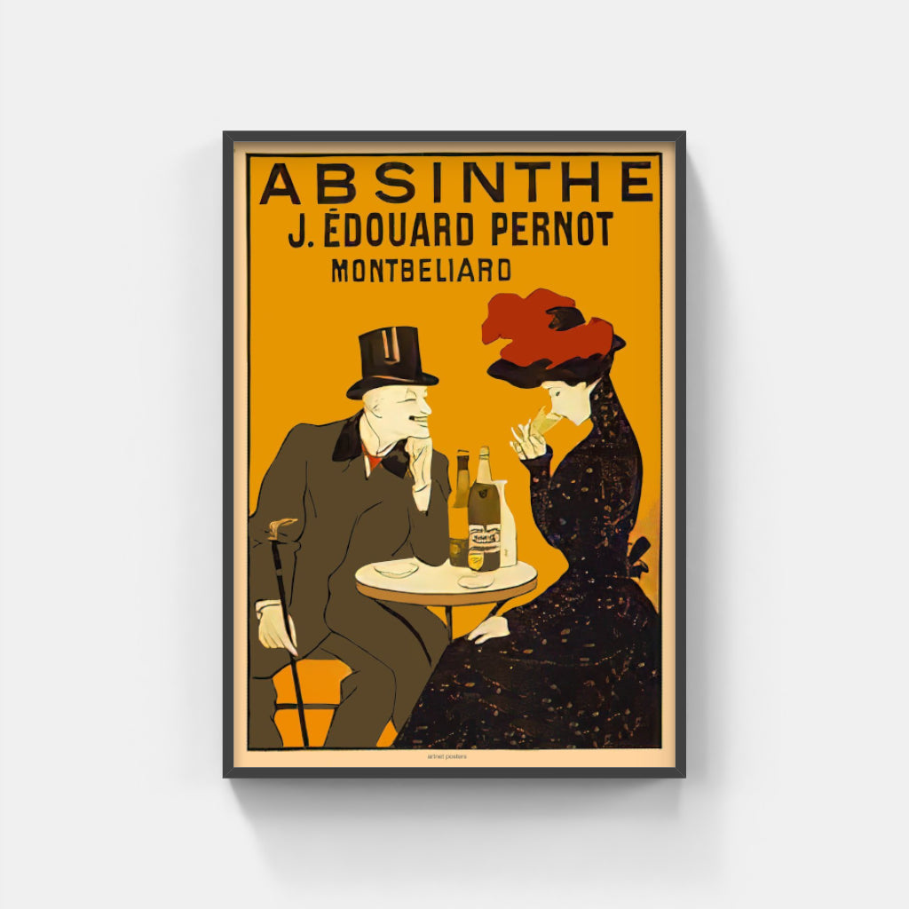 Absinthe makes the Heart Grow Fonder - retro poster