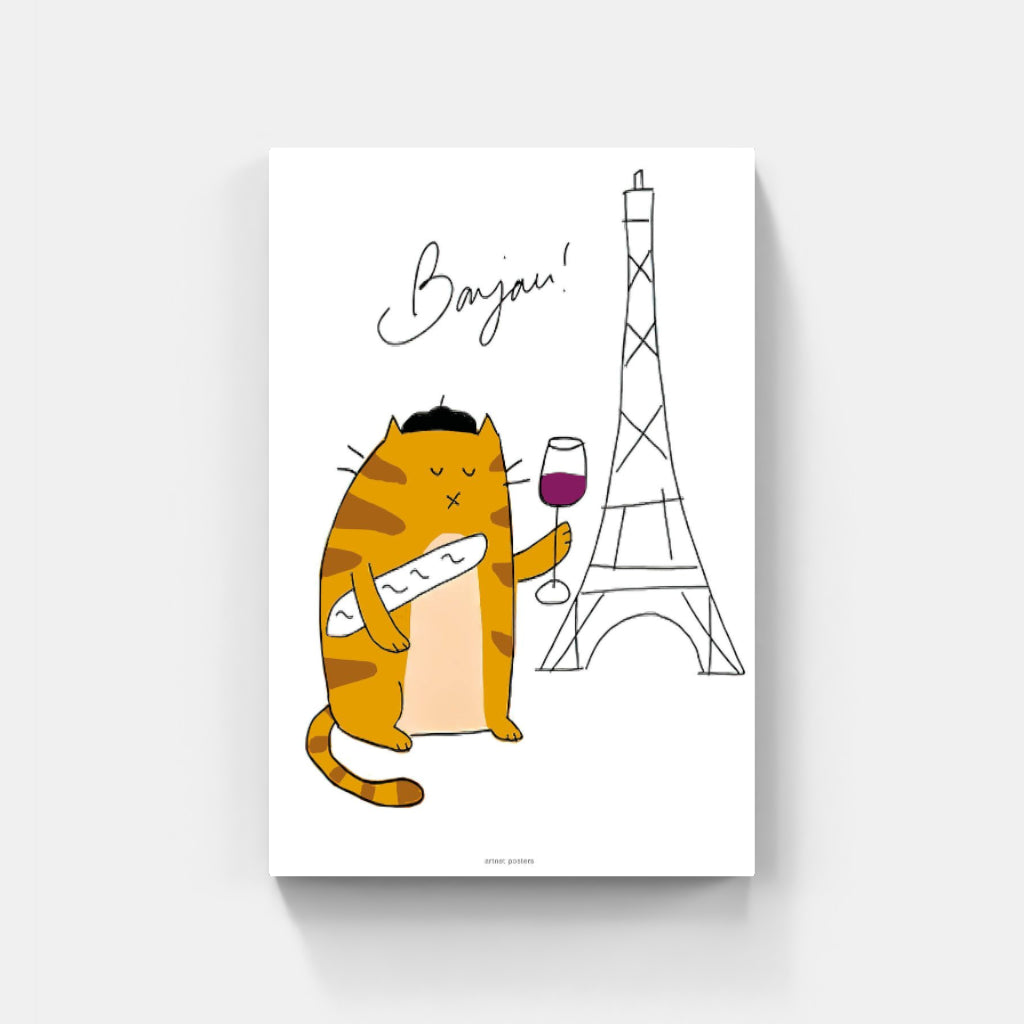 Paris Cat poster