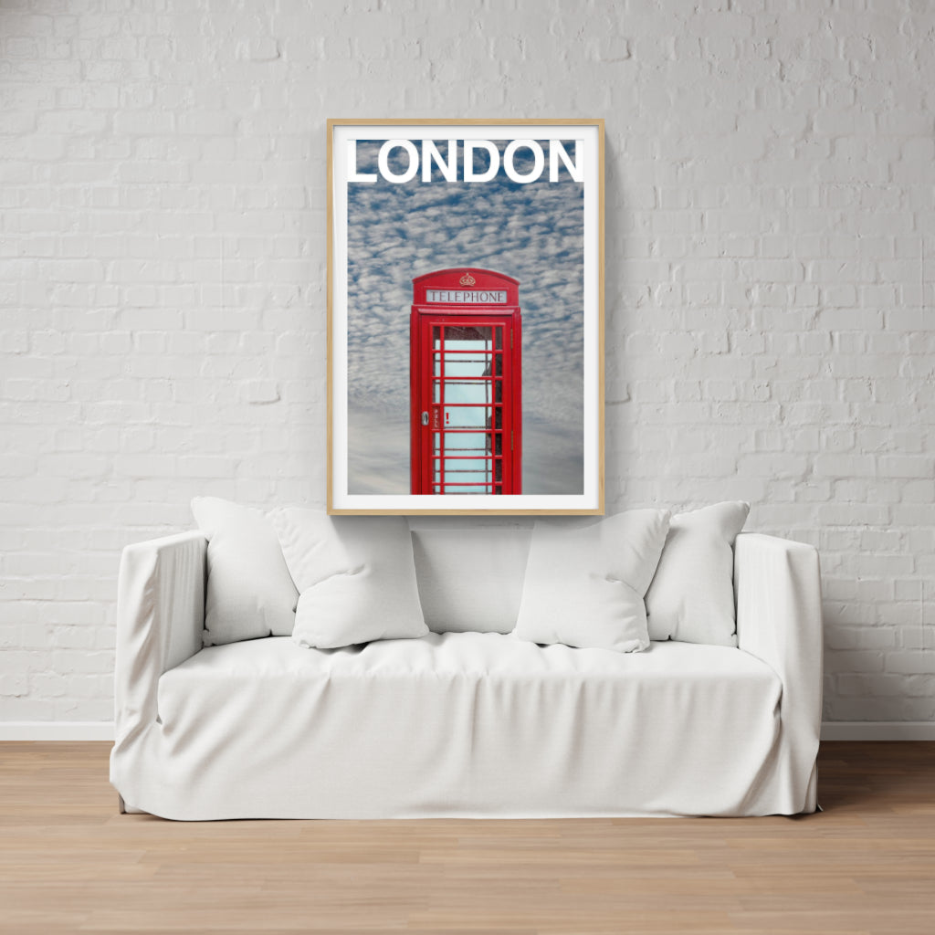 London Telephone Box poster