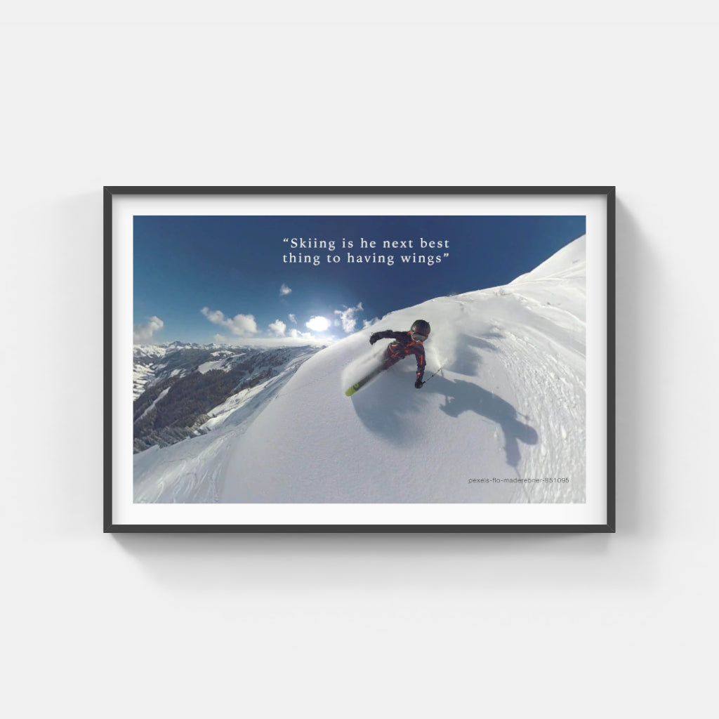 Skiing is Flying poster