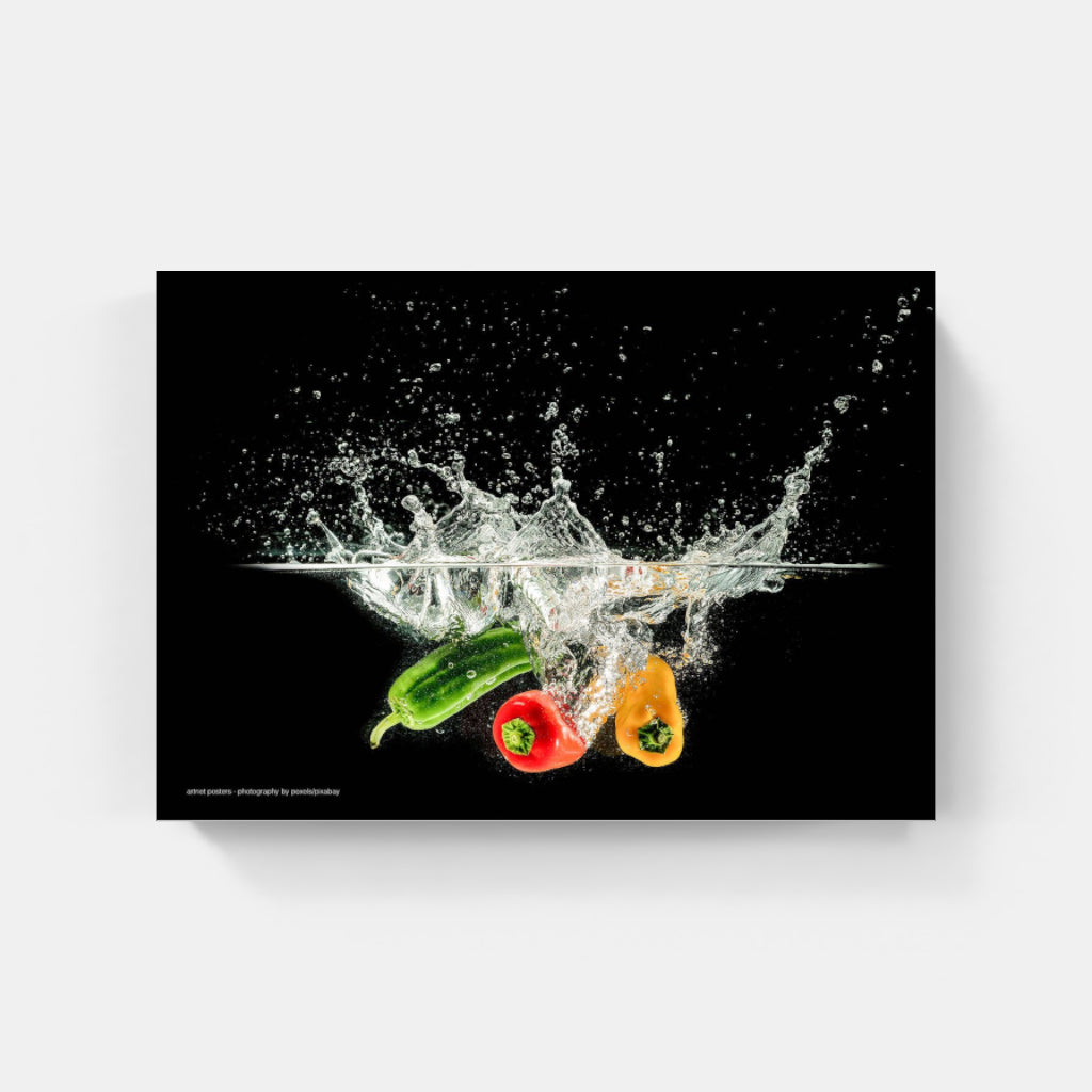 Splash of Colour vegetables poster