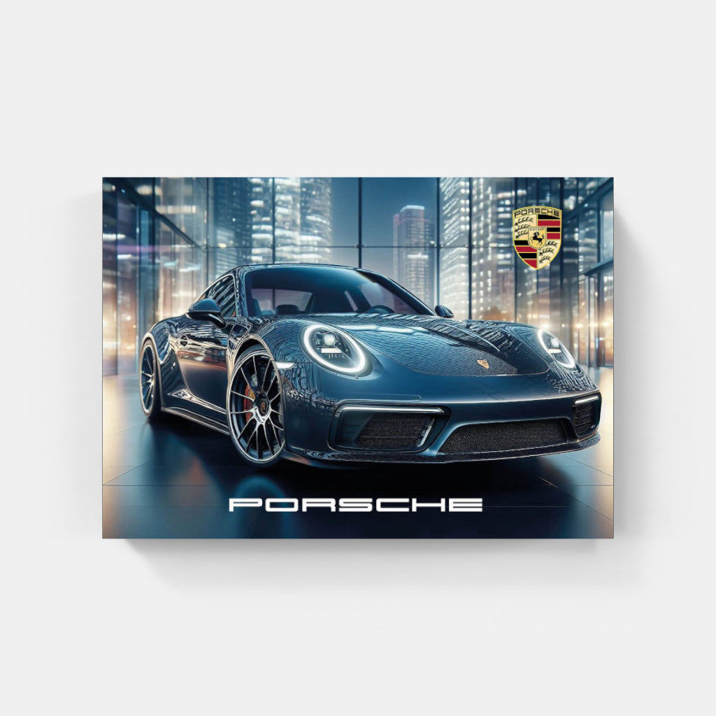 Porsche 911 City Lights poster