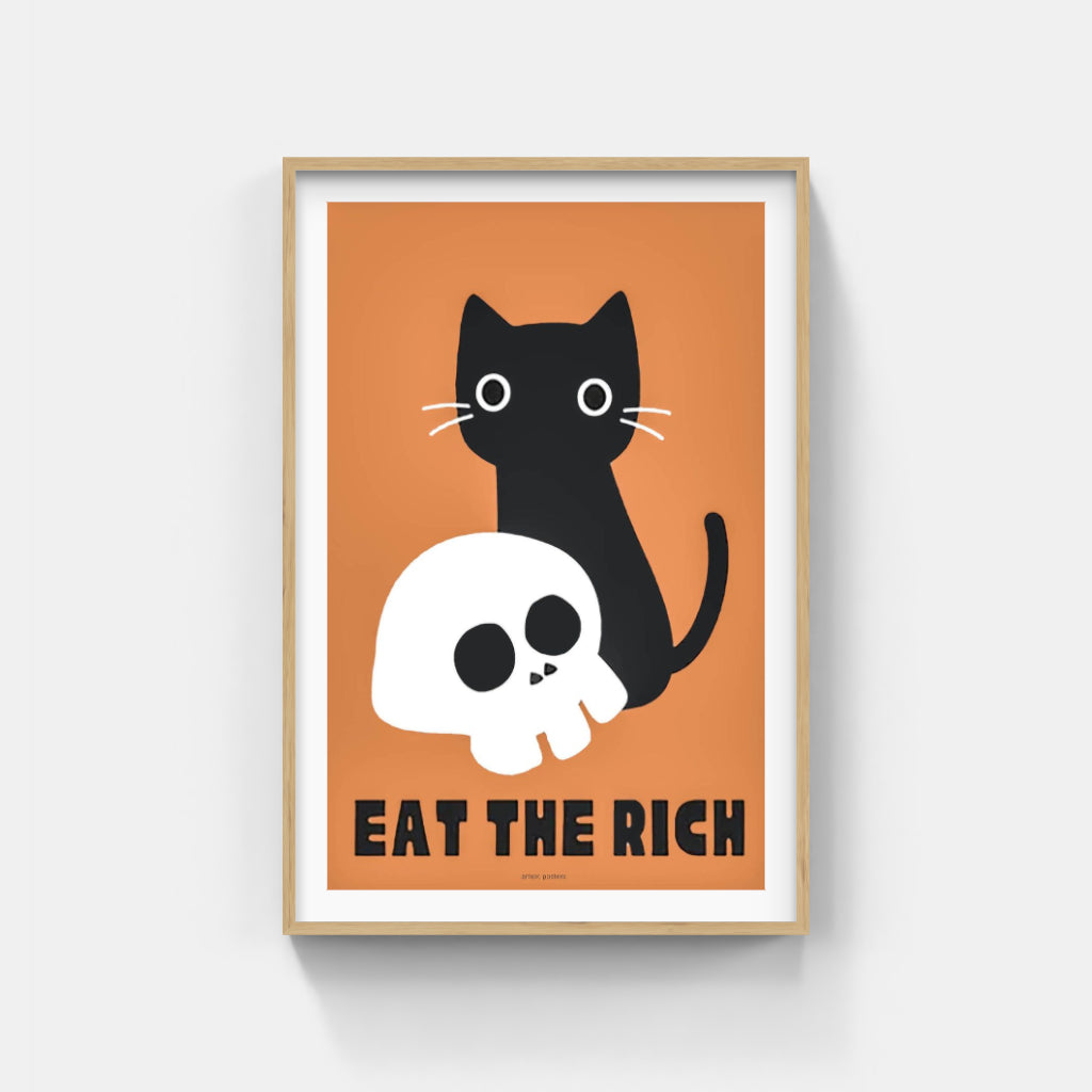 Anti-Capitalist Cat poster