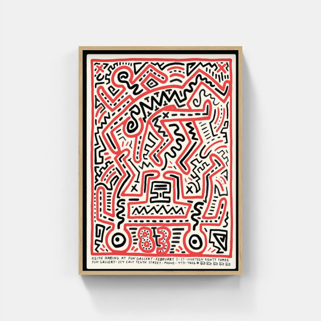 Keith Haring at the Fun Gallery poster