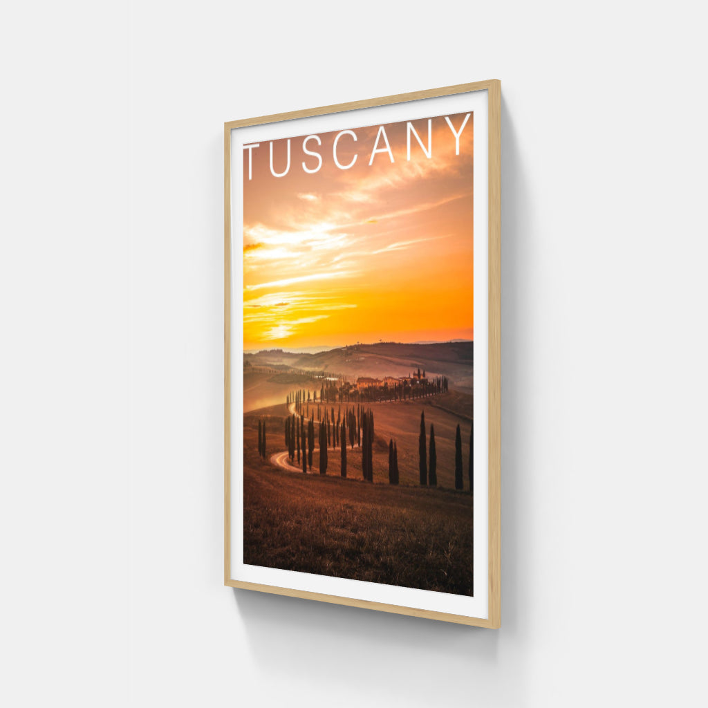 Tuscany Sunset poster