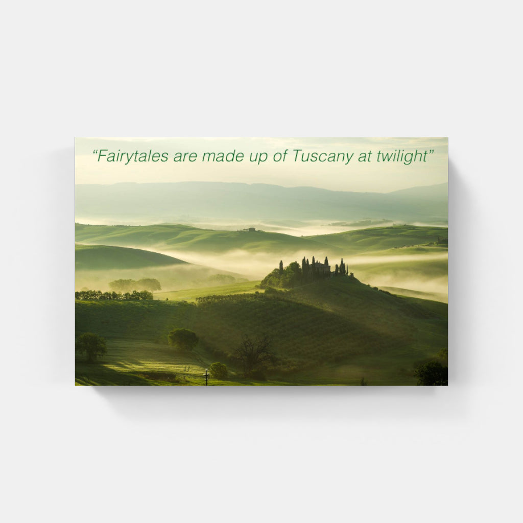 Tuscany fairy tale poster