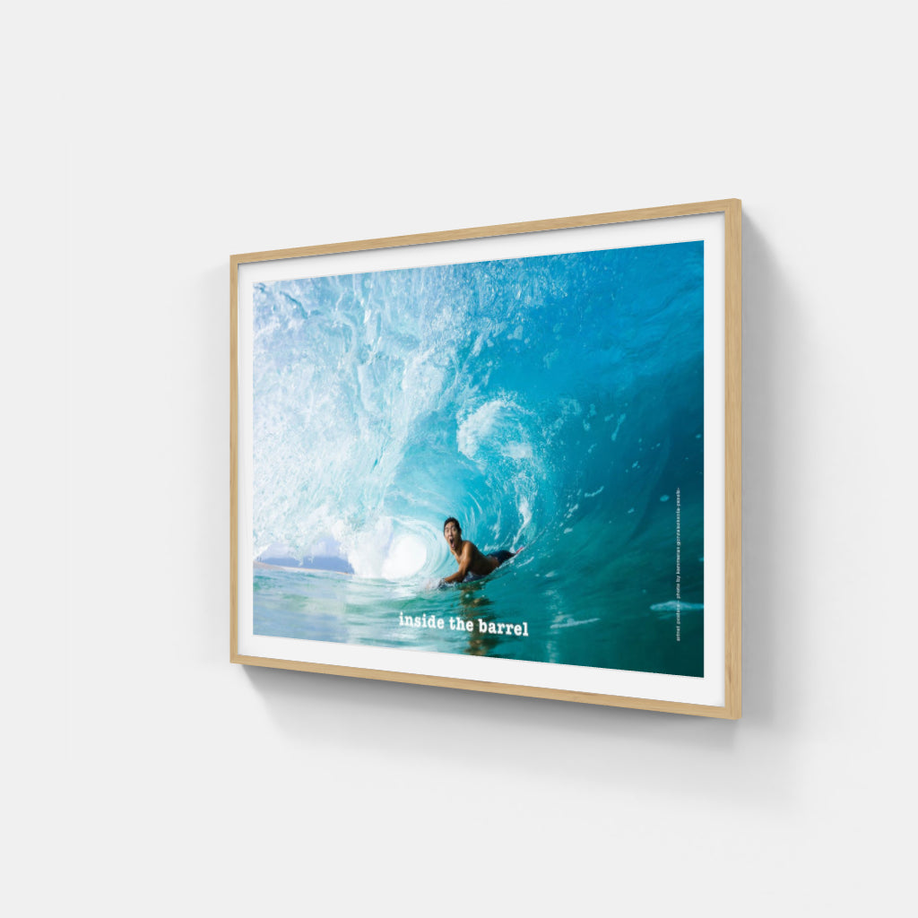 Inside the Barrel surfing poster