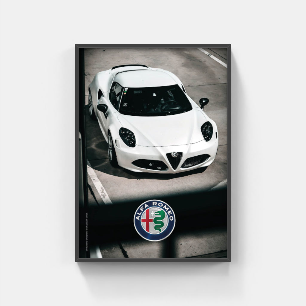 Alfa Romeo 4C - supercar poster