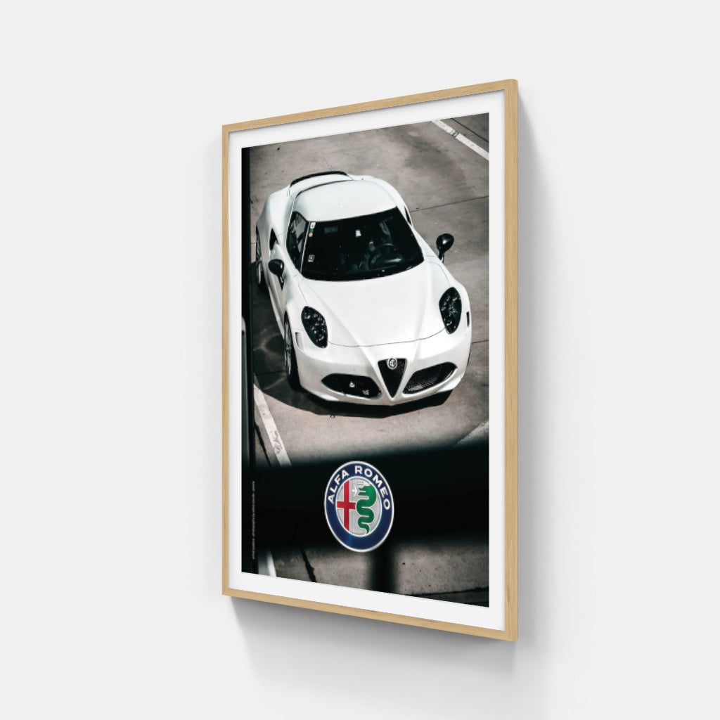 Alfa Romeo 4C - supercar poster