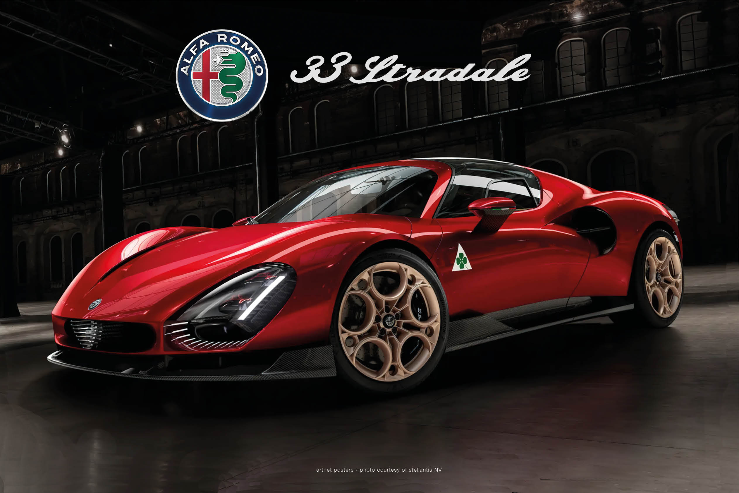 Alfa Romeo 33 Stradale - super car poster