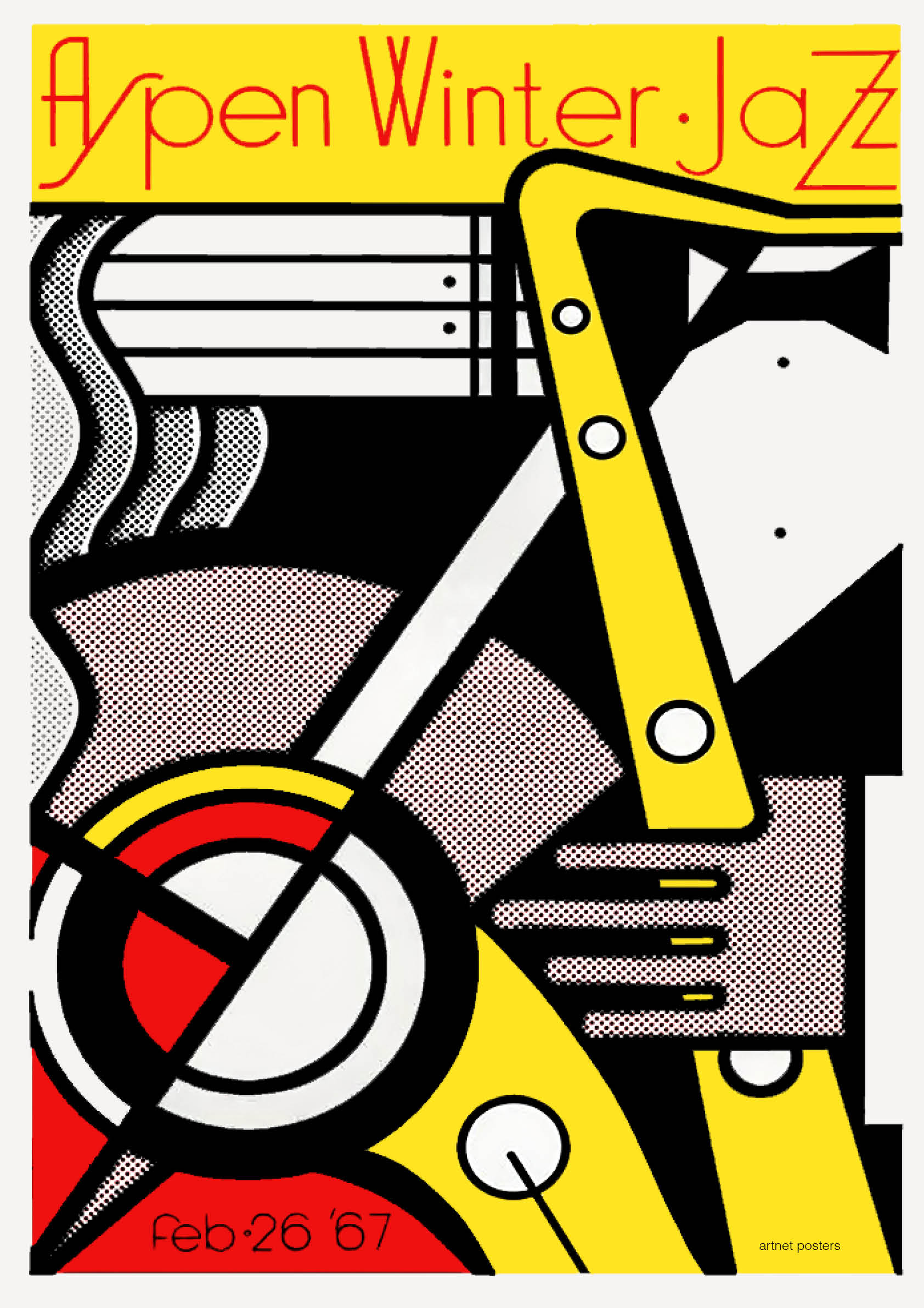 Aspen Jazz Weekend 1967 - Roy Lichtenstein art poster