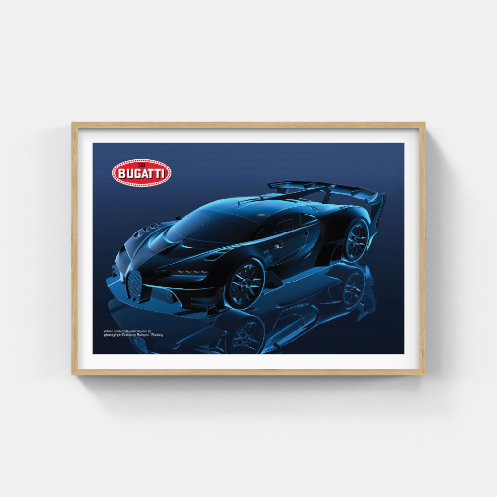 Bugatti Chiron Sport “Blue Shadow” poster