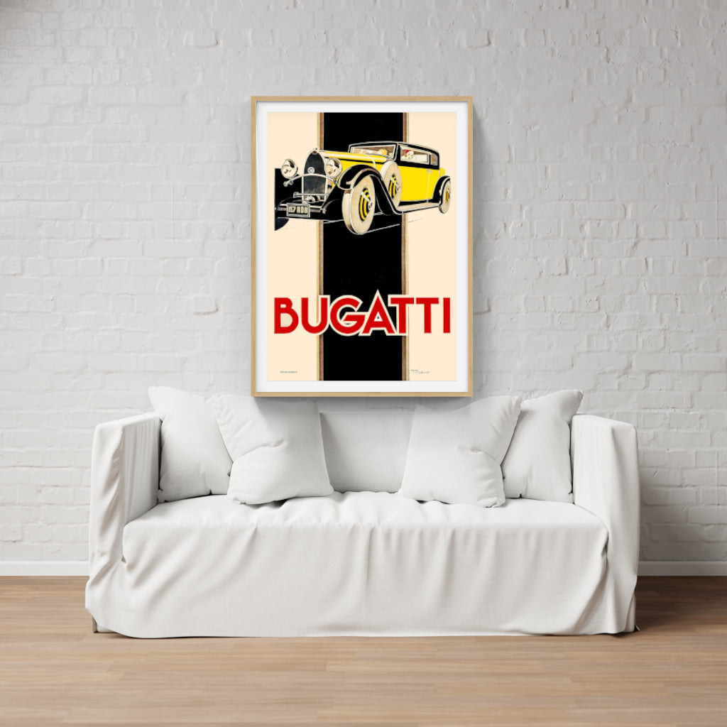 Bugatti Royale retro poster