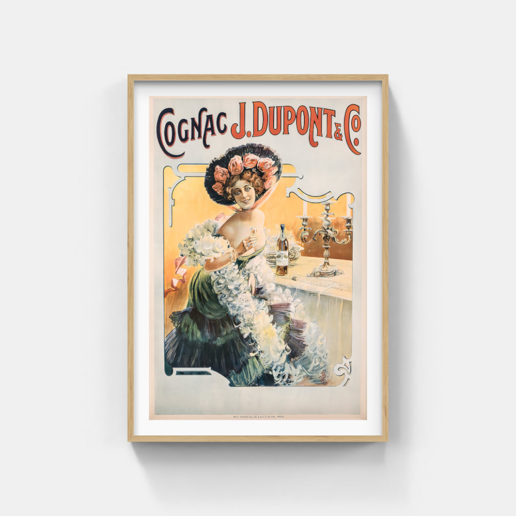 Cognac Dupont retro poster