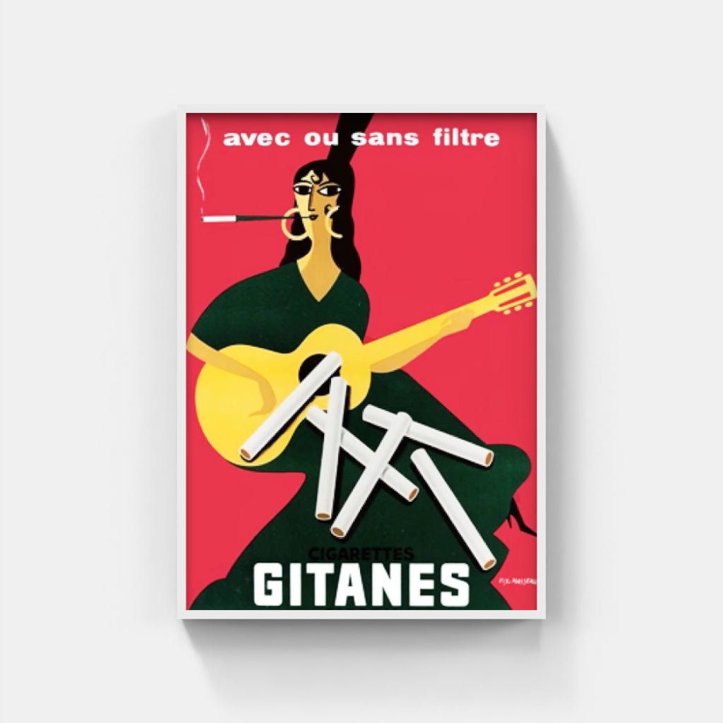 Gitanes Guitar poster