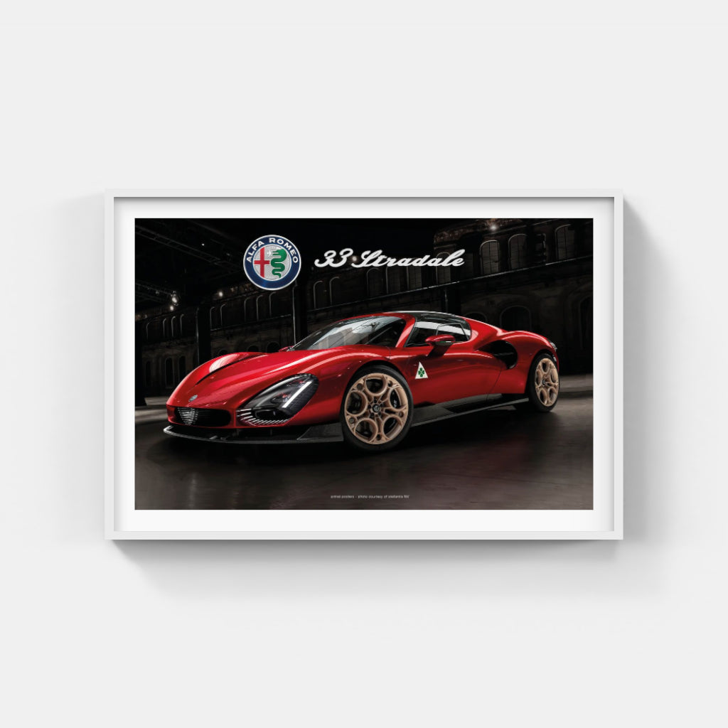 Alfa Romeo 33 Stradale - super car poster