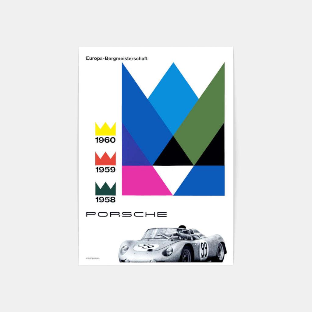 Porsche Europa Hillclimb poster