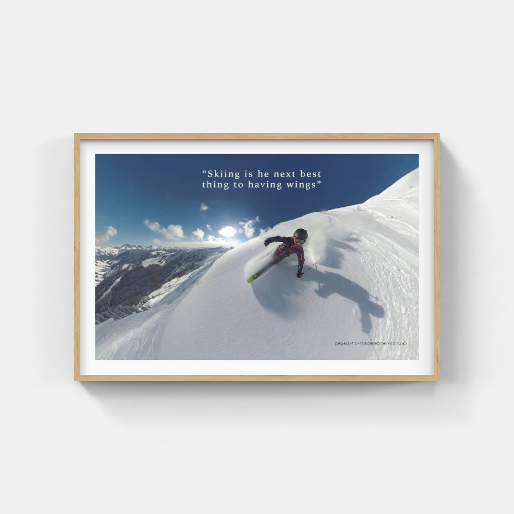 Skiing is Flying poster