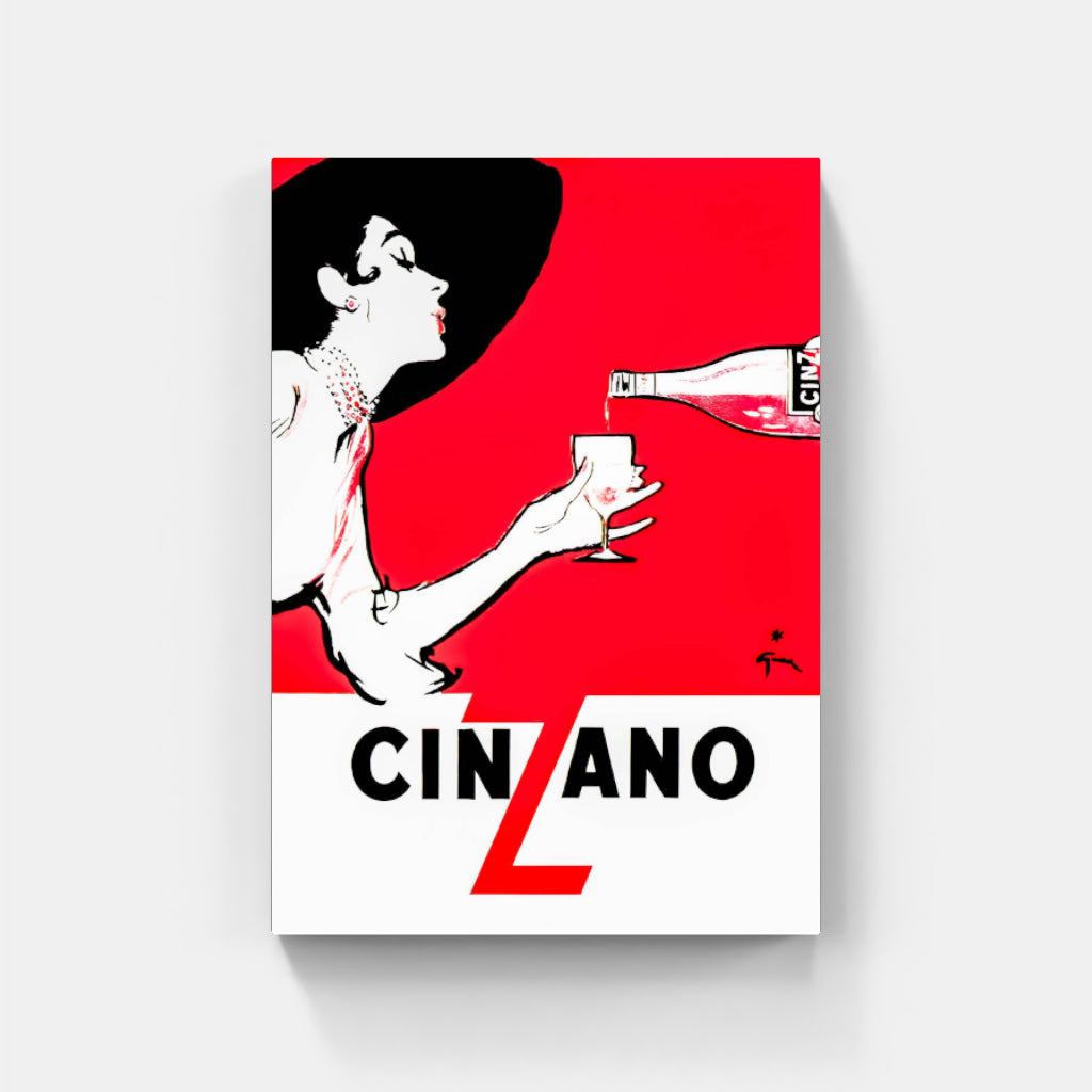 Cinzano Red Lady poster