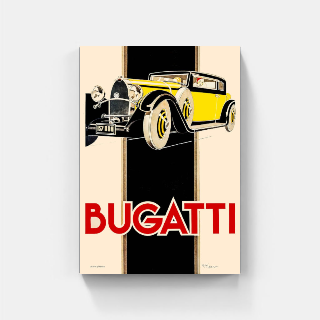 Bugatti Royale retro poster